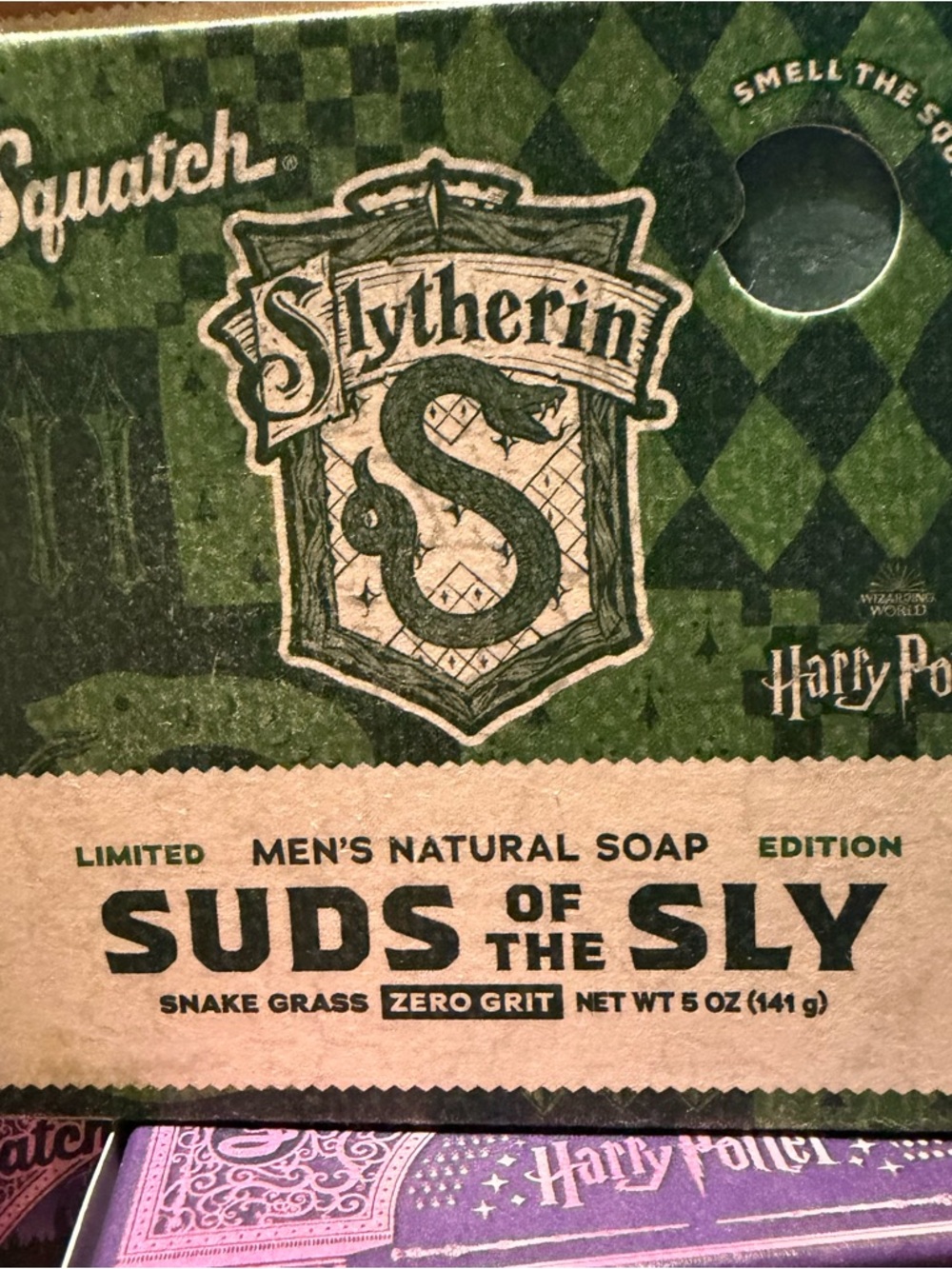 Dr. Squatch Men's 5 Limited Edition Harry Potter Soaps and 2 Barrel Bourbon soap - Picture 7 of 9